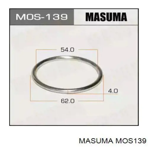 Купити MOS139 Masuma Прокладка до глушника