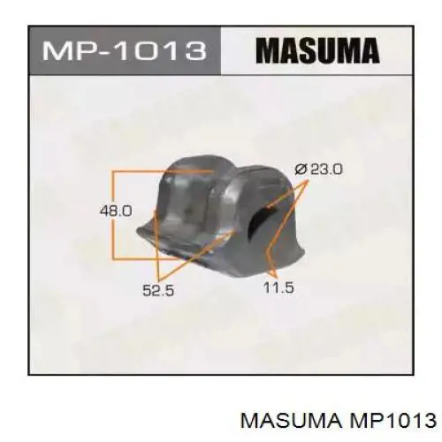 MP1013 Masuma Втулка стабілізатора переднього, ліва