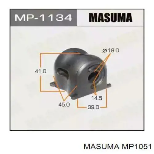 MP1051 Masuma Втулка стійки переднього стабілізатора