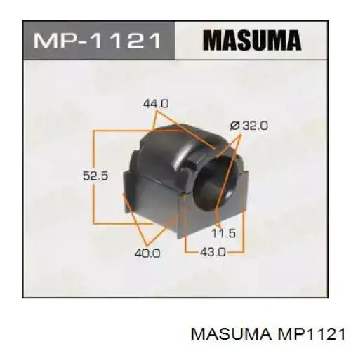 Купити MP1121 Masuma Подушка стабілізатора передня