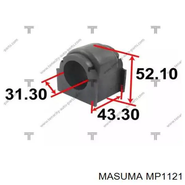 MP1121 Masuma Втулка стабілізатора переднього