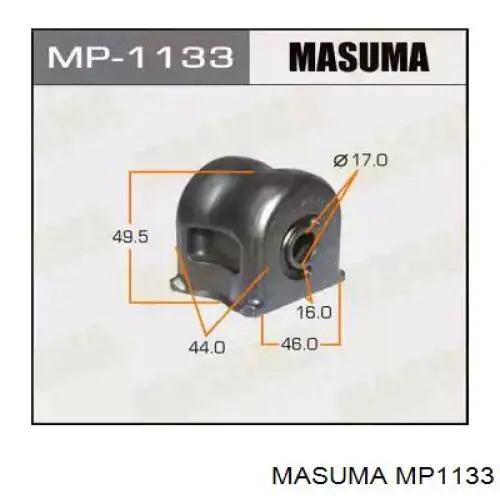 MP1133 Masuma Втулка стабілізатора переднього