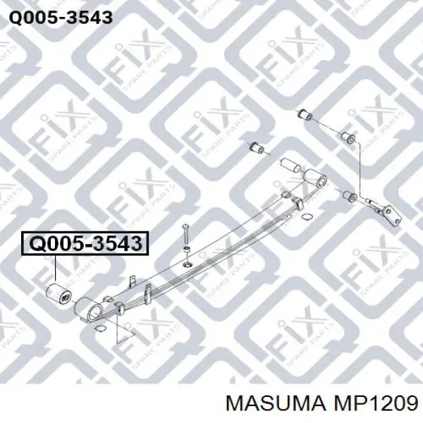 Втулка стабілізатора заднього MP1209 Masuma