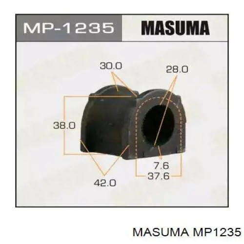 Втулка переднього стабілізатора MP1235 Masuma