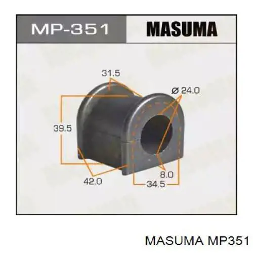 MP351 Masuma Прокладка стабільзатора заднього