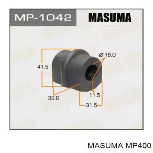 MP400 Masuma втулка стабілізатора переднього
