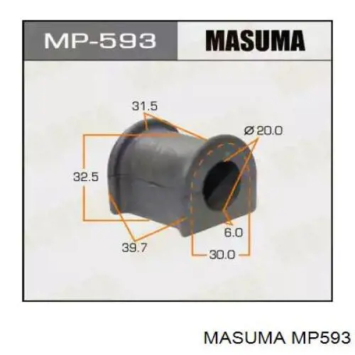 Подушка стабілізатора Masuma MP593 ціна, від 1.90 USD