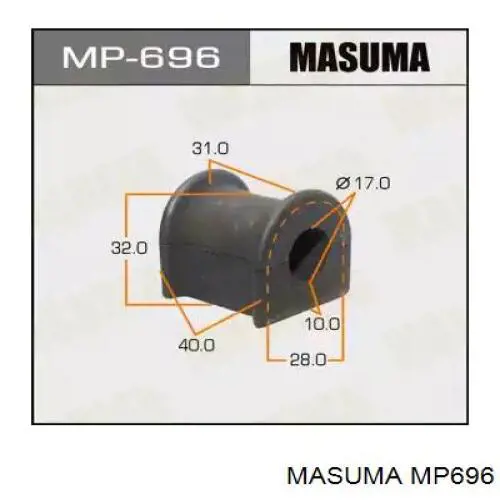 Купити MP696 Masuma Подушка стабілізатора передня