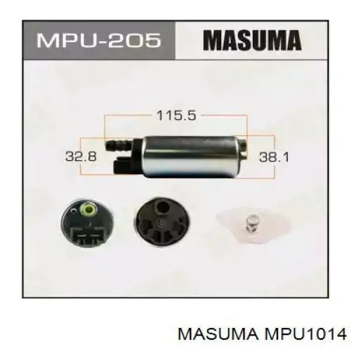 MPU1014 Masuma кришка корпусу паливного фільтра