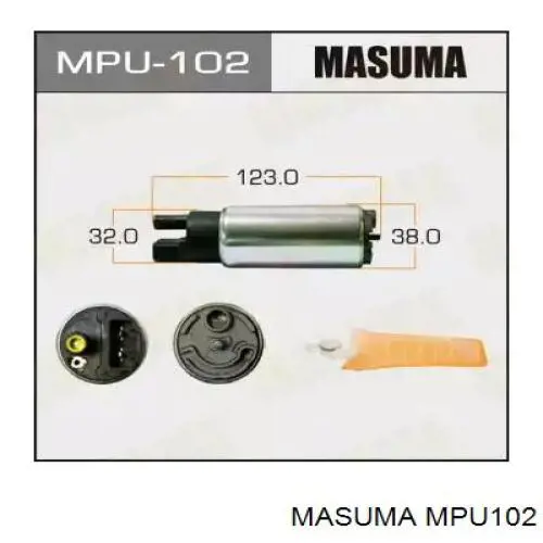 Паливний насос електричний, занурювальний Masuma MPU102 ціна, від 26.44 USD