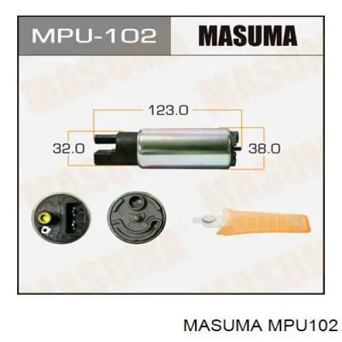 MPU102 Masuma паливний насос електричний, занурювальний