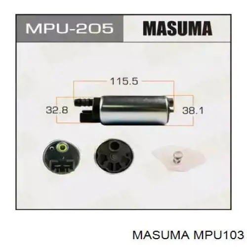 MPU103 Masuma елемент-турбінка паливного насосу