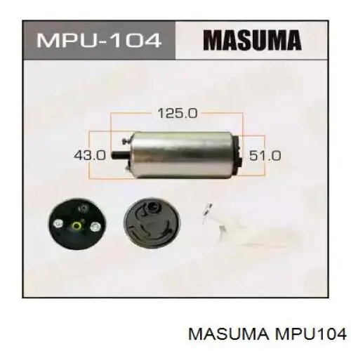 Купити MPU104 Masuma Елемент-турбінка паливного насосу