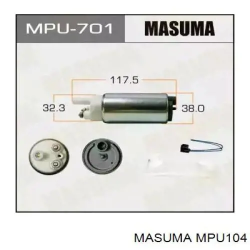 MPU104 Masuma елемент-турбінка паливного насосу
