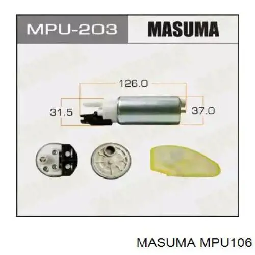 MPU106 Masuma паливний насос електричний, занурювальний
