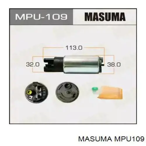 Елемент-турбінка паливного насосу Masuma MPU109 ціна, від 32.96 USD