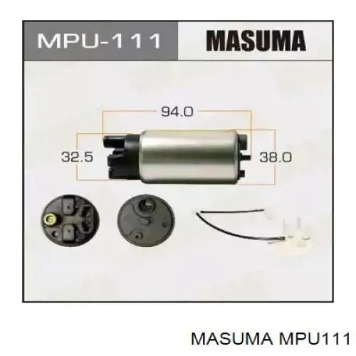 Паливний насос електричний, занурювальний Masuma MPU111 ціна, від 23.96 USD