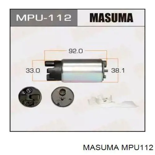 MPU112 Masuma Елемент-турбінка паливного насоса