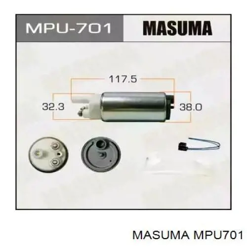 Елемент-турбінка паливного насосу Masuma MPU701 ціна, від 26.93 USD