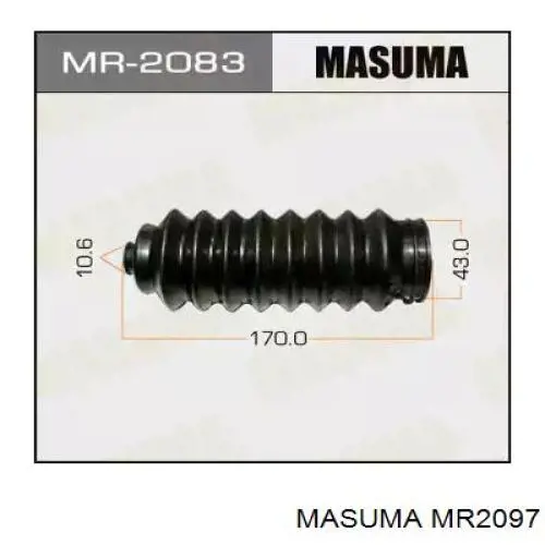 MR2097 Masuma пильник рульового механізму/рейки
