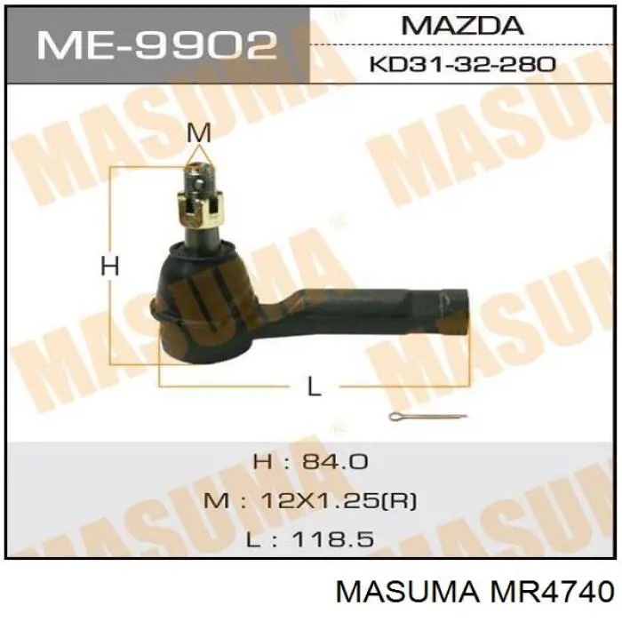 MR4740 Masuma Тяги кермові