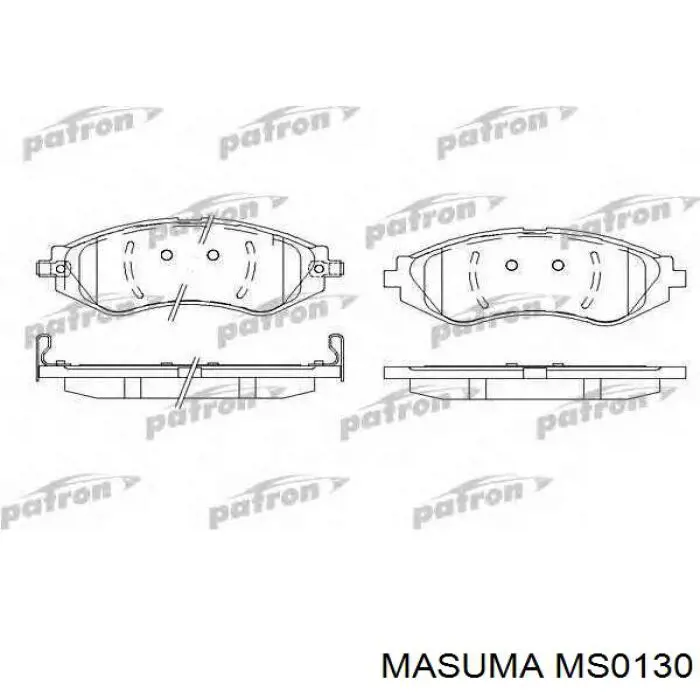 Купити MS0130 Masuma Колодки гальмівні передні, дискові