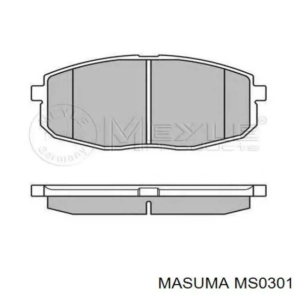 MS0301 Masuma Передні гальмівні колодки