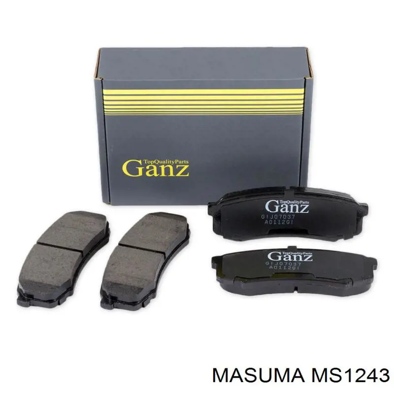 Задні гальмівні колодки Masuma MS1243 ціна, від 19.22 USD