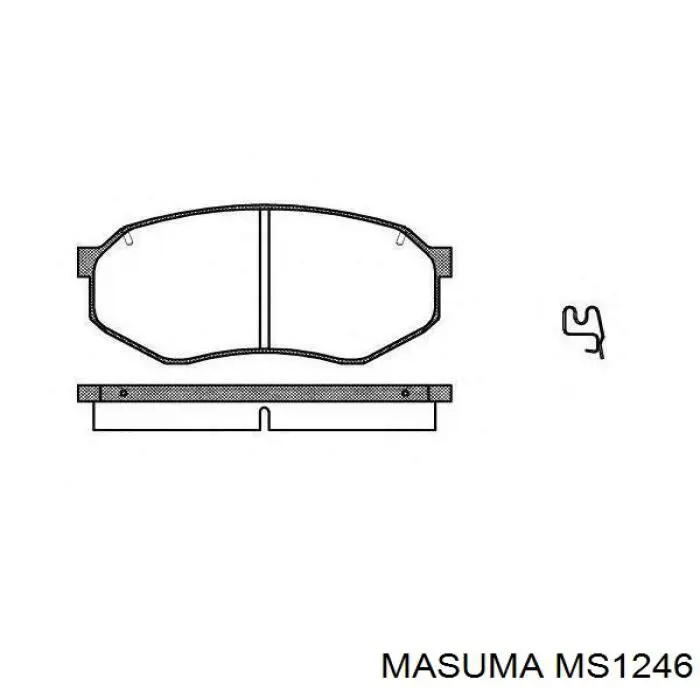  Передні тормозні колодки Mazda 929 3