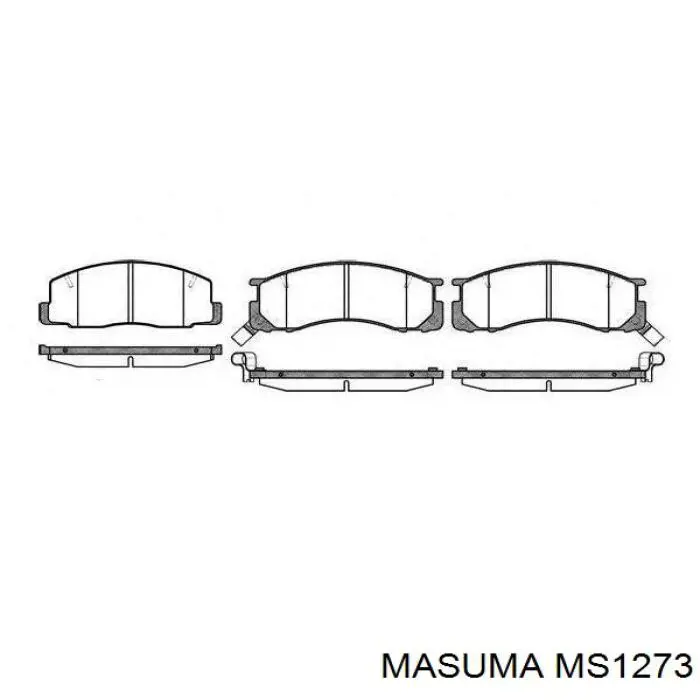 Колодки гальмівні передні, дискові MS1273 Masuma