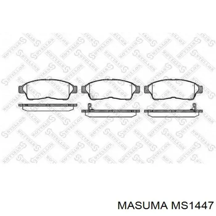 Купити MS1447 Masuma Колодки гальмівні передні, дискові