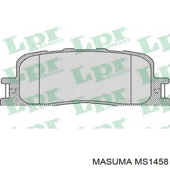 Купити MS1458 Masuma Задні колодки