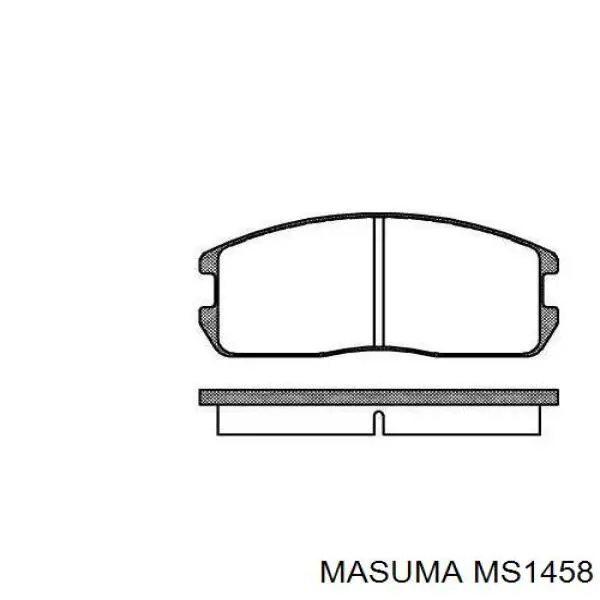 MS1458 Masuma Колодки гальмівні задні, дискові