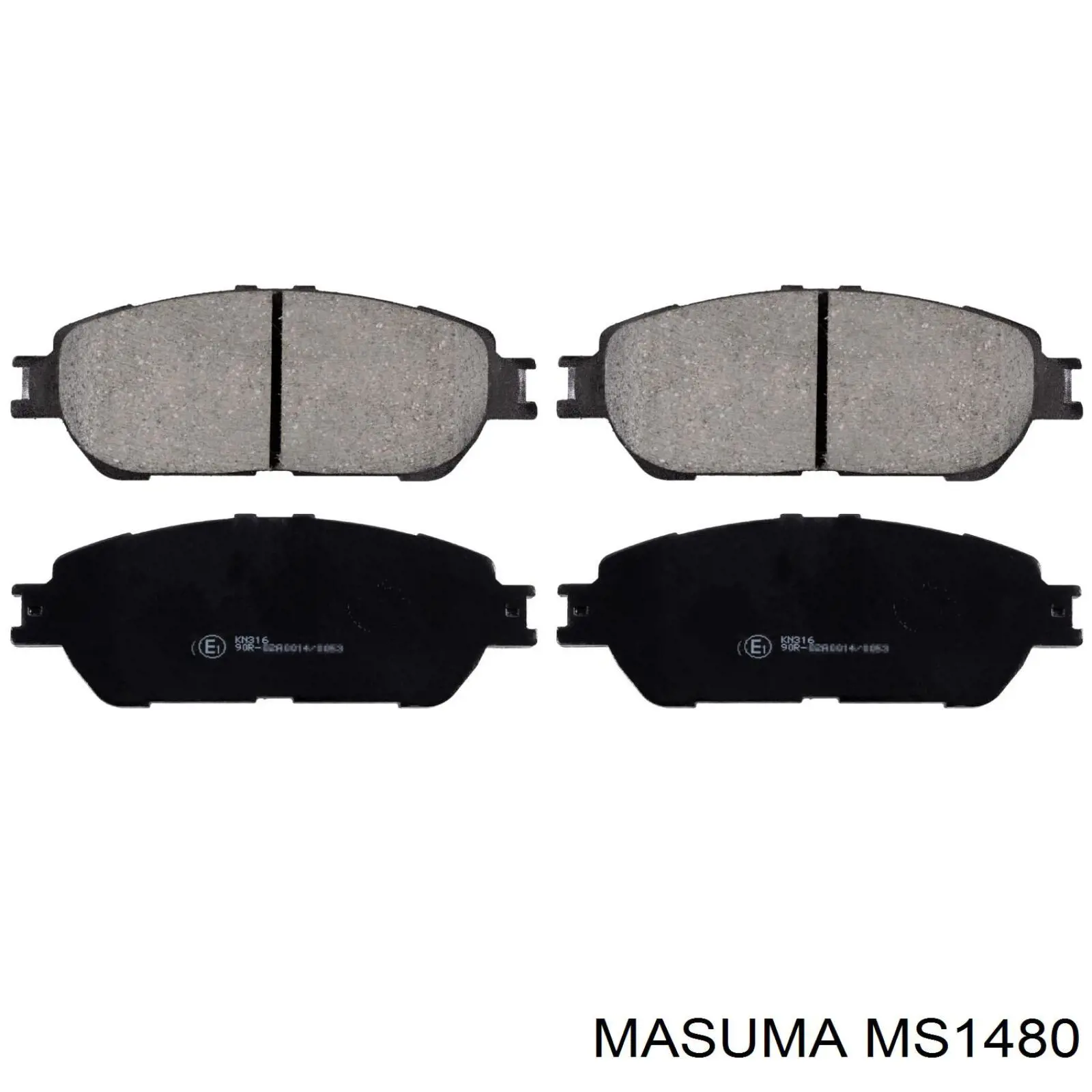 Гальмівні колодки Masuma MS1480 ціна, від 24.62 USD