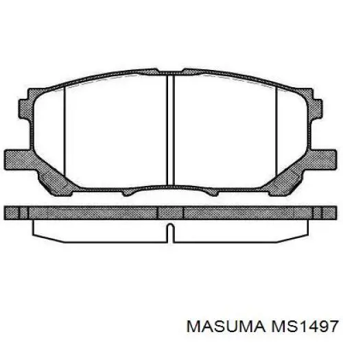 Колодки гальмівні передні, дискові MS1497 Masuma