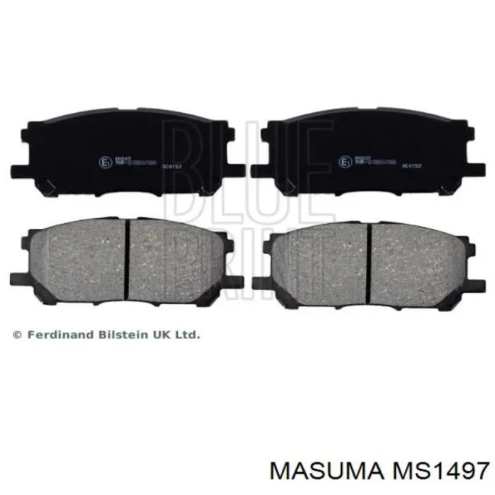 MS1497 Masuma Передні гальмівні колодки