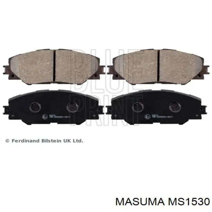 Купити MS1530 Masuma Колодки гальмівні передні, дискові