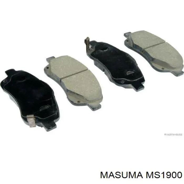 Купити MS1900 Masuma Колодки гальмівні передні, дискові