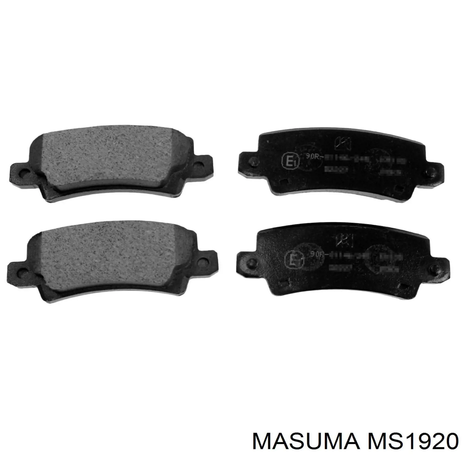 Задні гальмівні колодки Masuma MS1920 ціна, від 17.22 USD