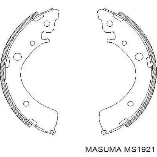 Купити MS1921 Masuma Колодки гальмівні передні, дискові