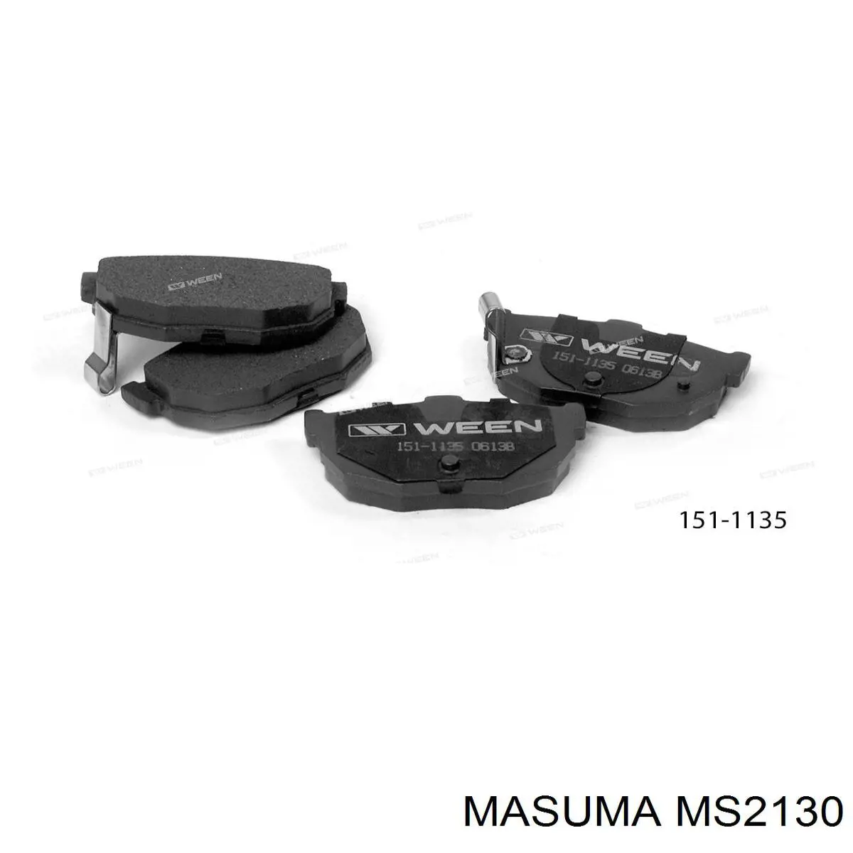 Купити MS2130 Masuma Задні колодки