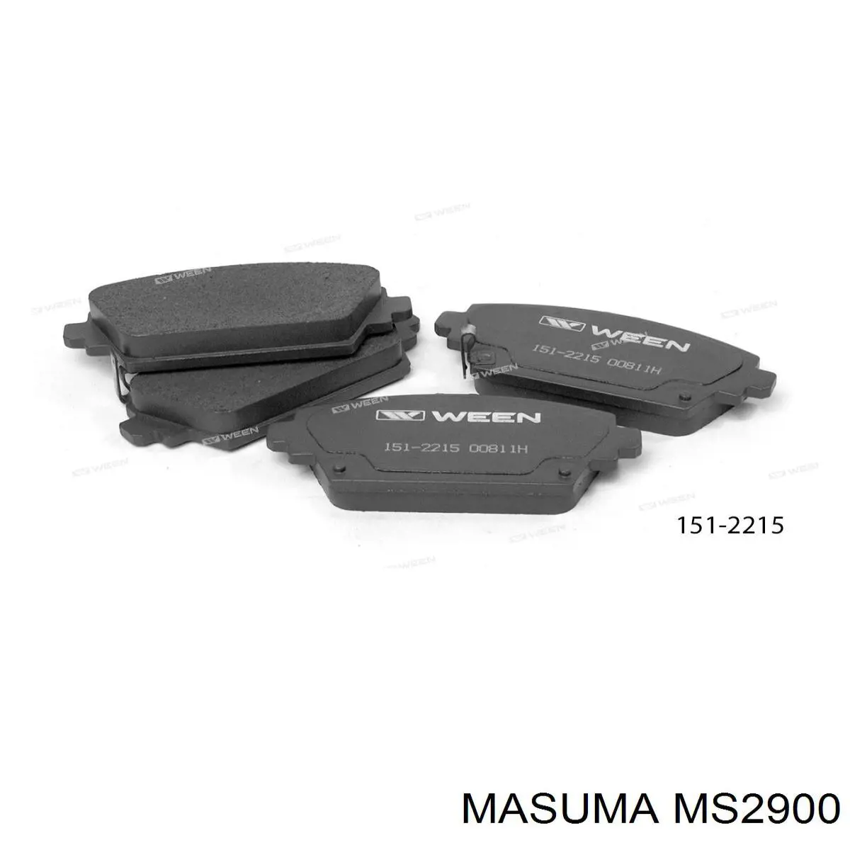 Передні тормозні колодки MS2900 Masuma