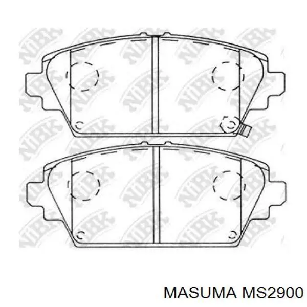 Тормозні колодки Masuma MS2900
