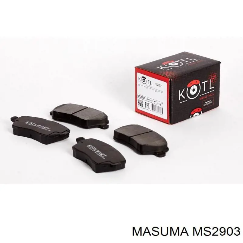 Гальмівні колодки Masuma MS2903 ціна, від 17.74 USD