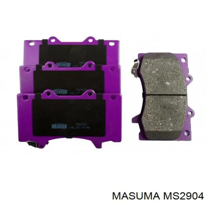MS2904 Masuma Передні гальмівні колодки