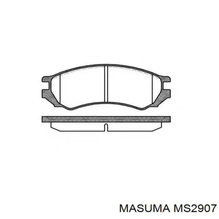 Передні тормозні колодки MS2907 Masuma