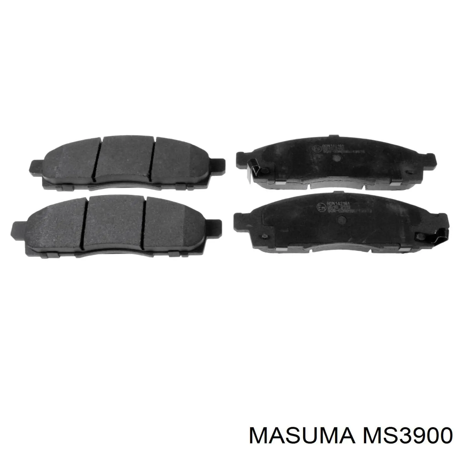 Гальмівні колодки Masuma MS3900 ціна, від 26.16 USD