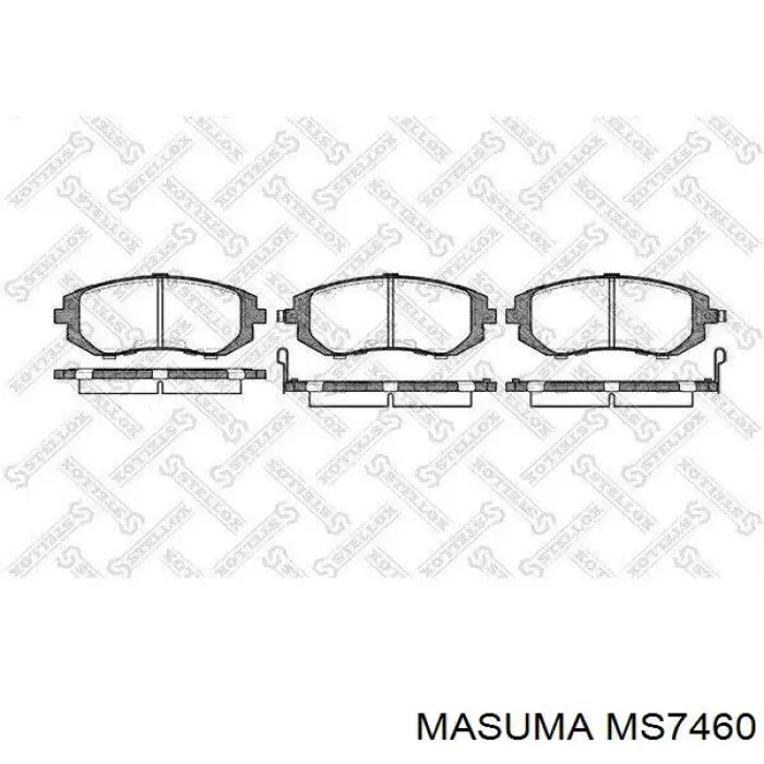 Гальмівні колодки Masuma MS7460 ціна, від 26.37 USD