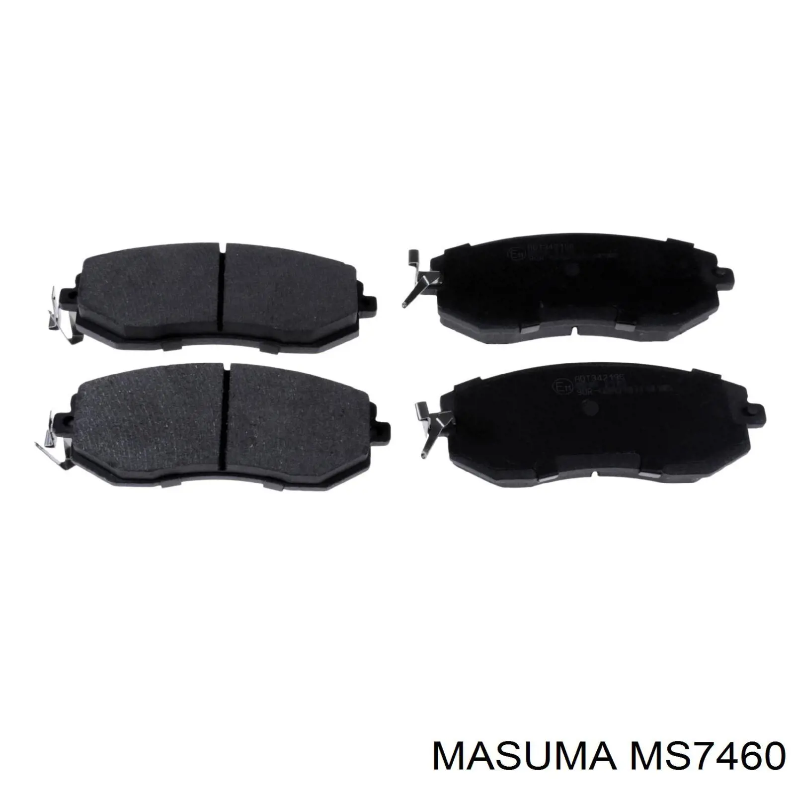 MS7460 Masuma колодки гальмівні передні, дискові