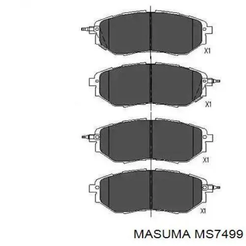 Гальмівні колодки Masuma MS7499 ціна, від 26.86 USD